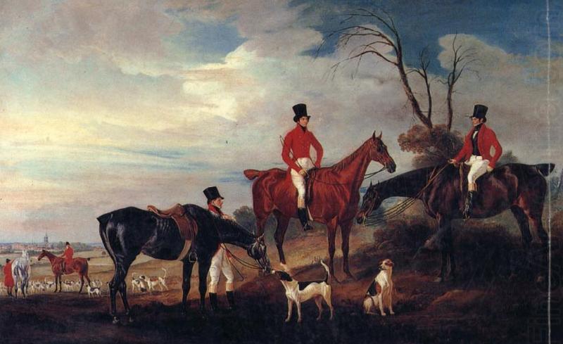 John,Henry and Francis Grant at Melton, John Ferneley